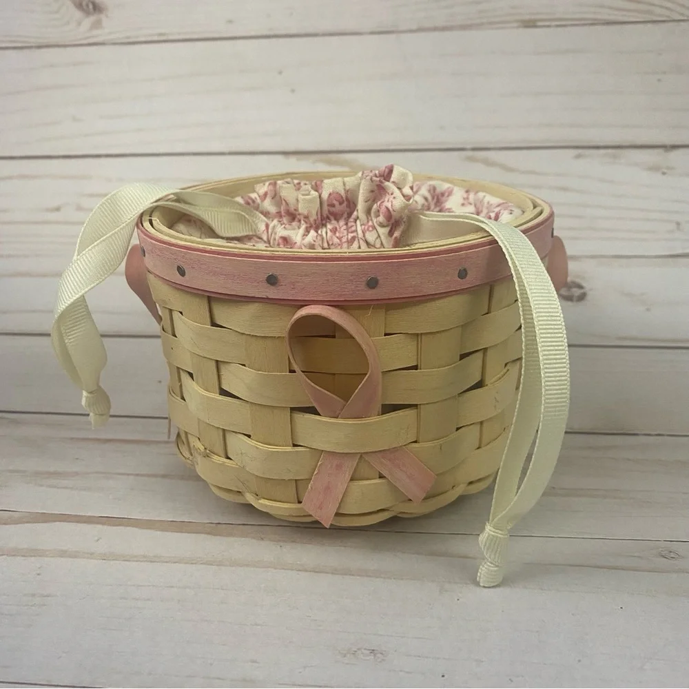 Longaberger Breast American Cancer Society Basket Horizon Of Hope 2006 Pink